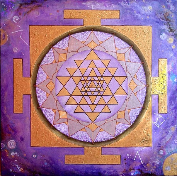 g paint sri yantra iii